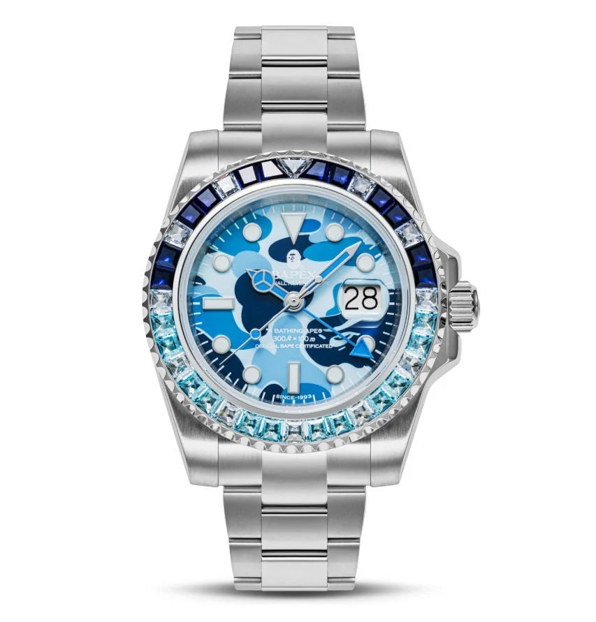 A BATHING APE BAPE TYPE 2 BAPEX ABC CAMO CRYSTAL STONE BLUE