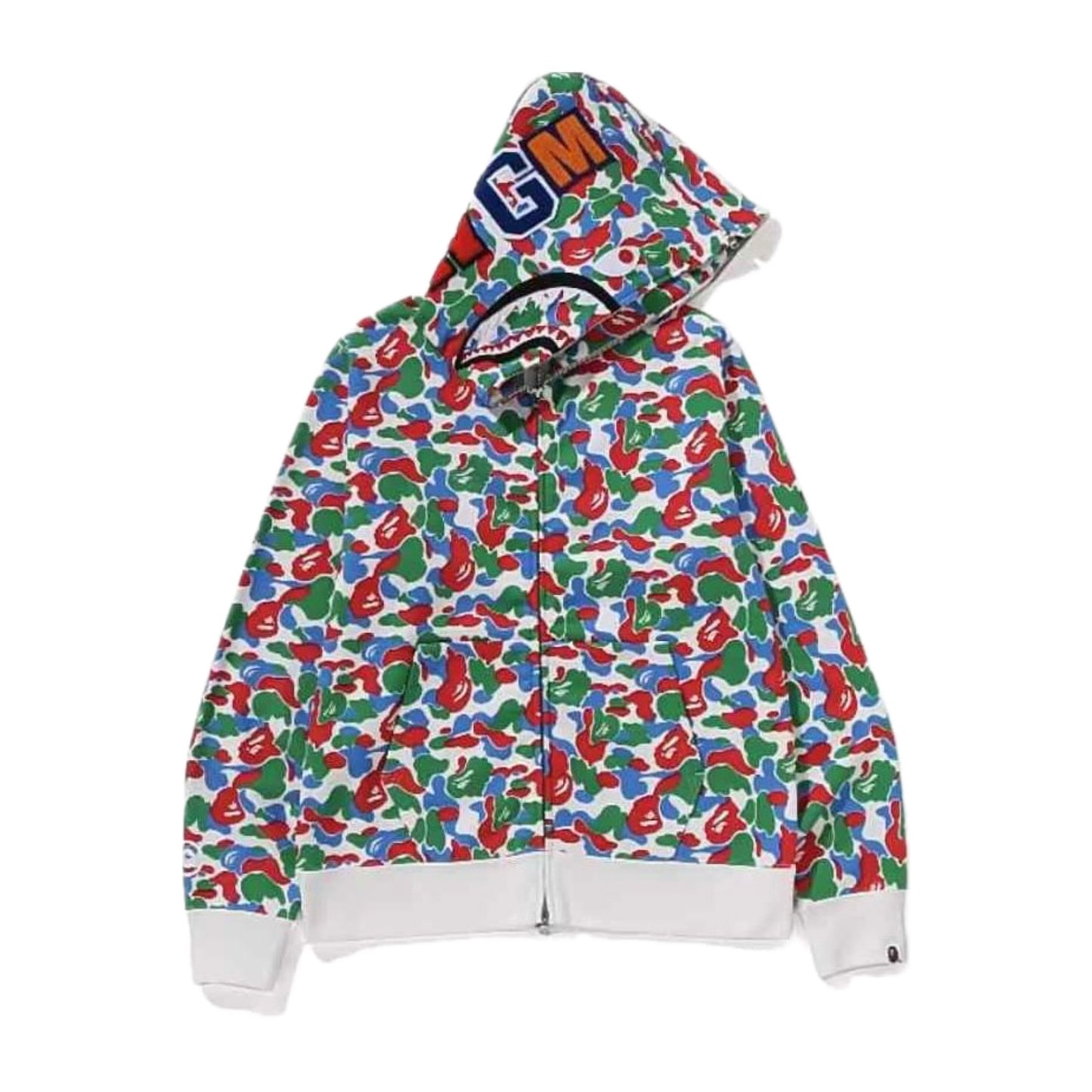 A BATHING APE BAPE CHINA LIMITED COLLECTION BAPE STORE QINGDAO SEPARATE SHARK FULL ZIP HOODIE