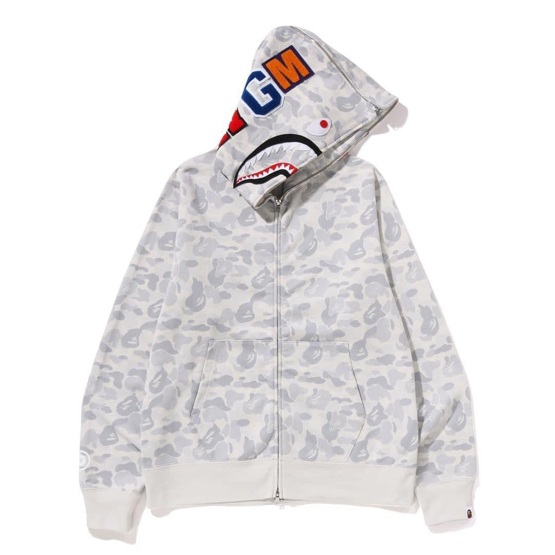 A BATHING APE BAPE JAPAN LIMITED COLLECTION BAPE STORE HARAJUKU SEPARATE SHARK FULL ZIP HOODIE
