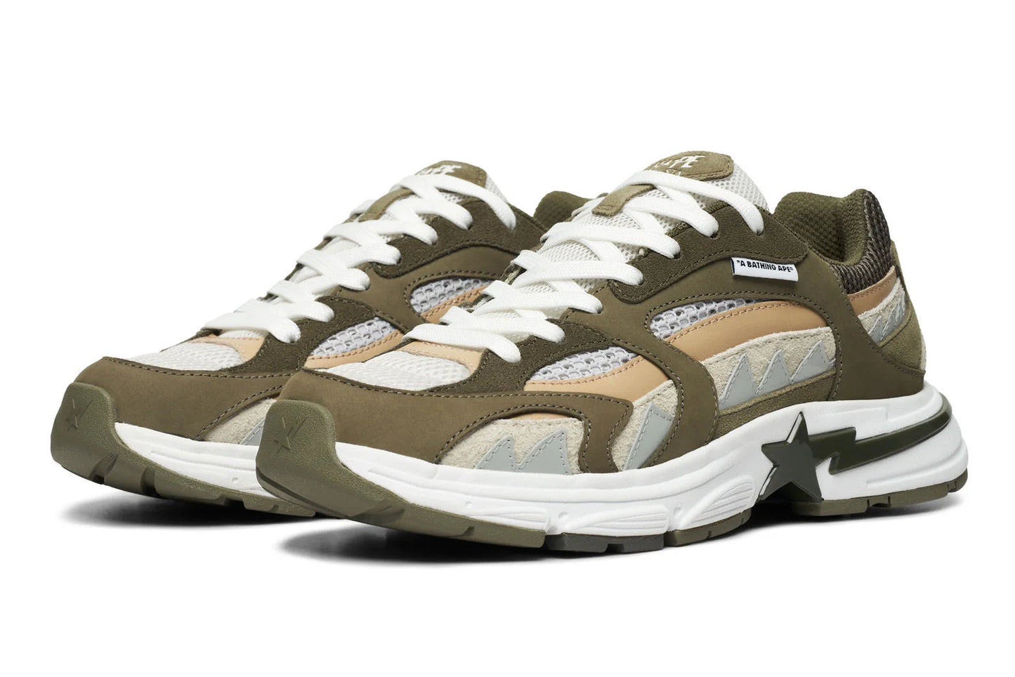 A BATHING APE BAPE SHARK STA BEIGE