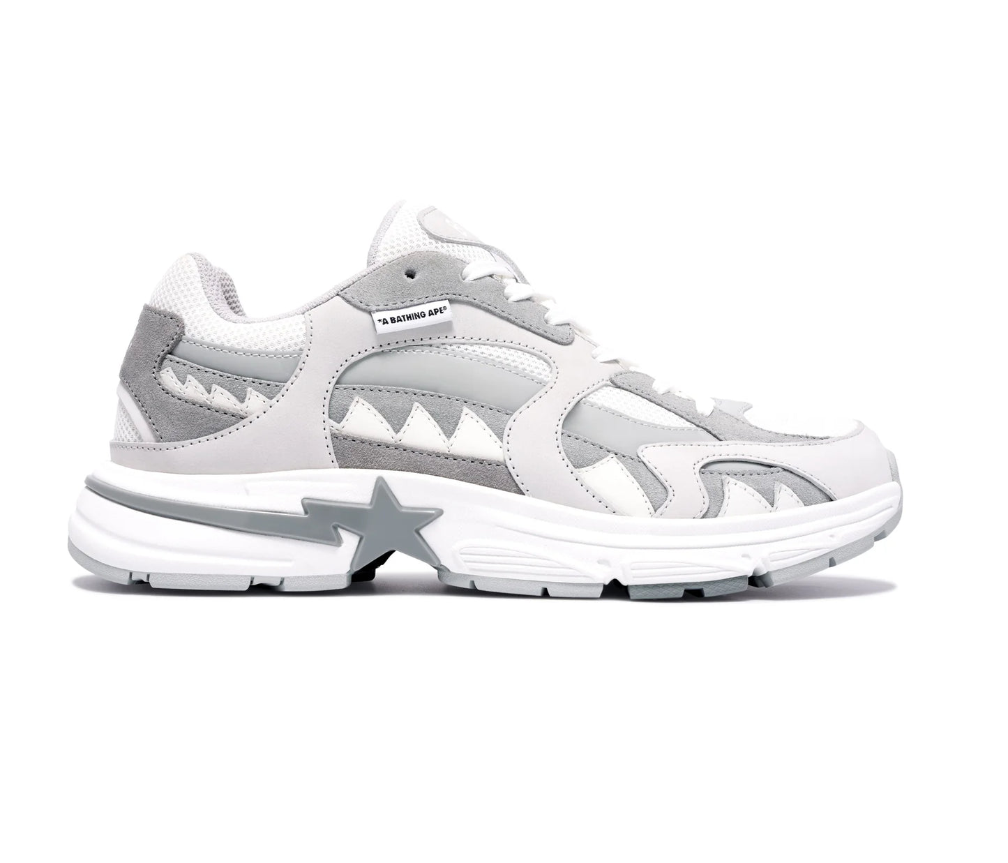 A BATHING APE BAPE SHARK STA WHITE
