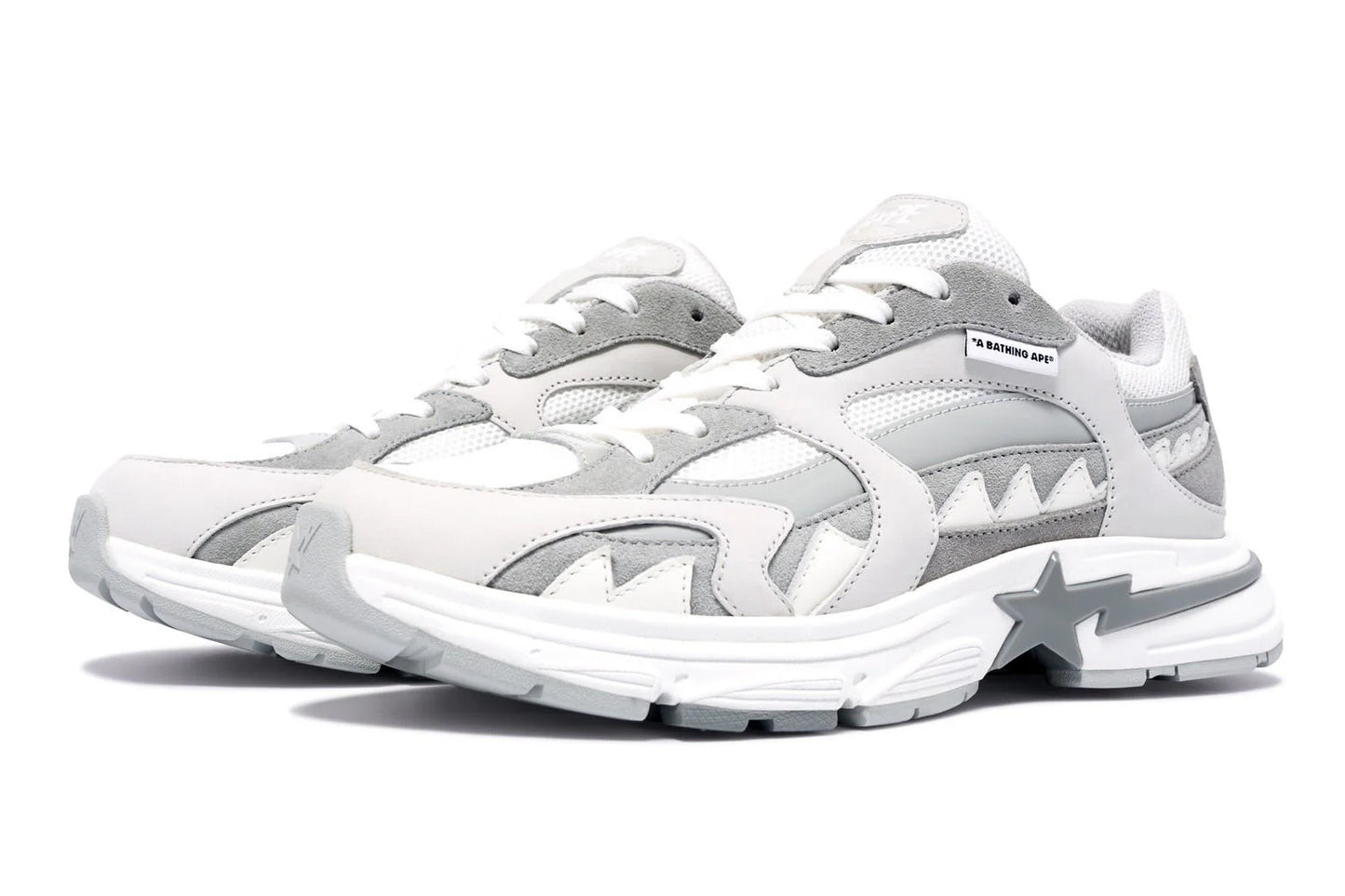 A BATHING APE BAPE SHARK STA WHITE