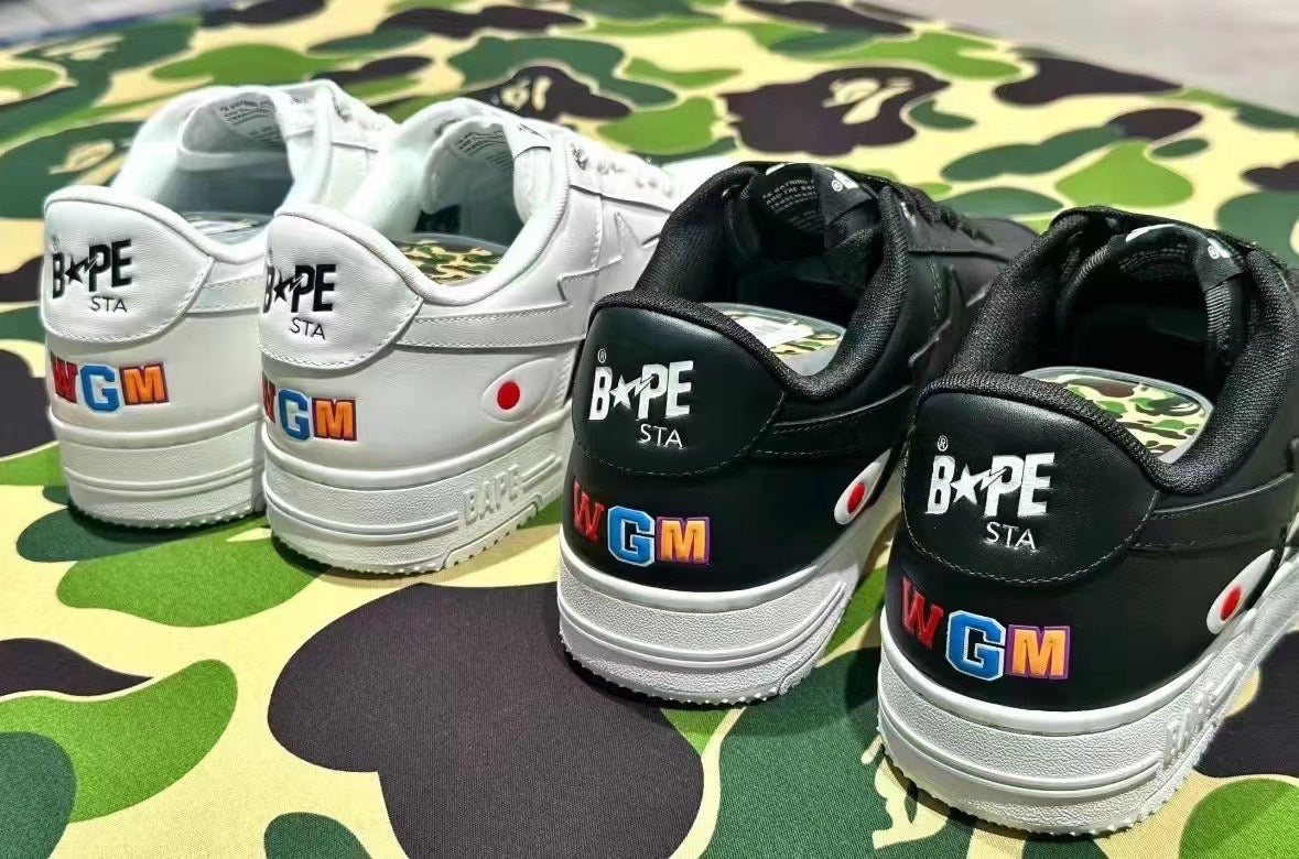 A BATHING APE BAPE STA SHARK WHITE