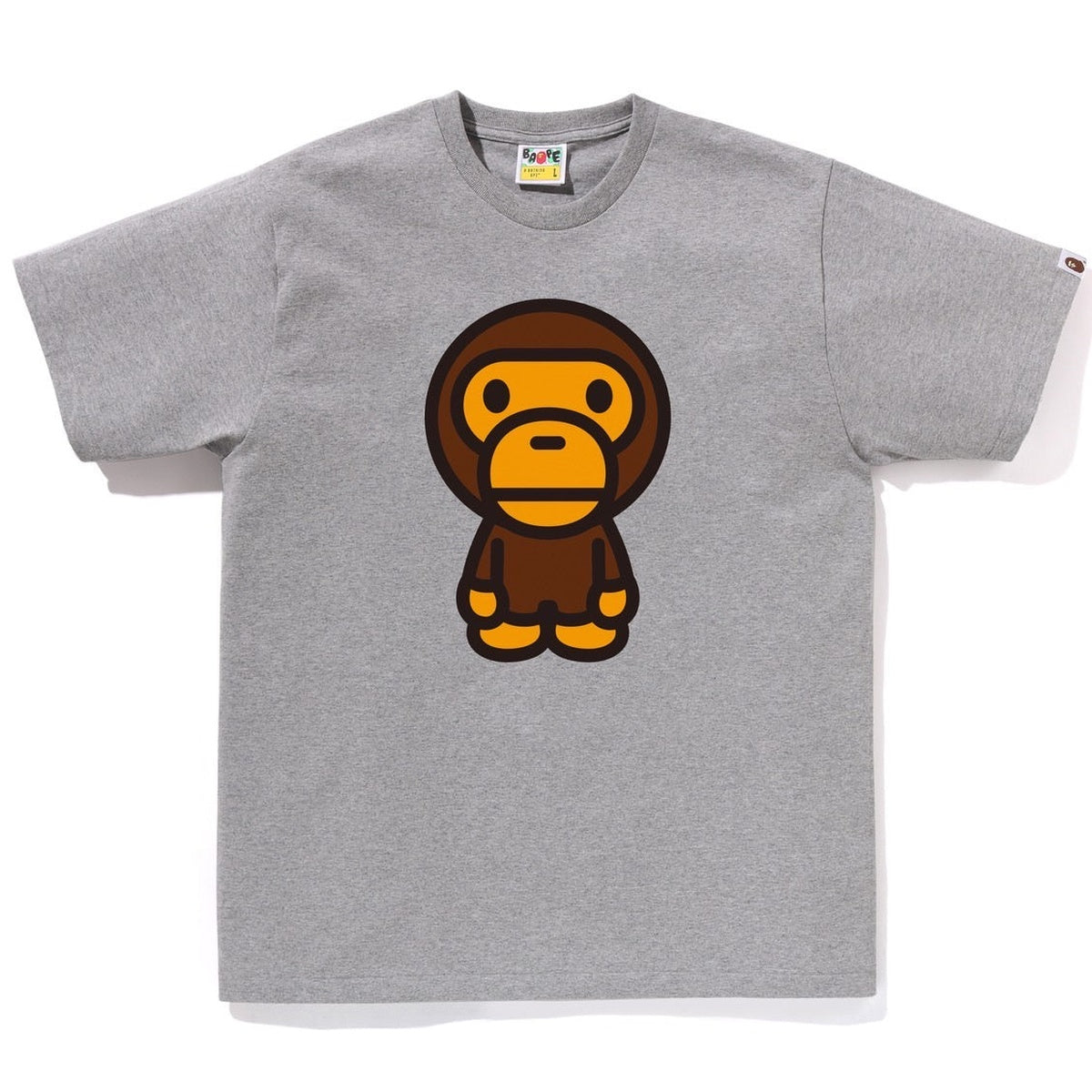 A BATHING APE BAPE BIG BABY MILO TEE GRAY