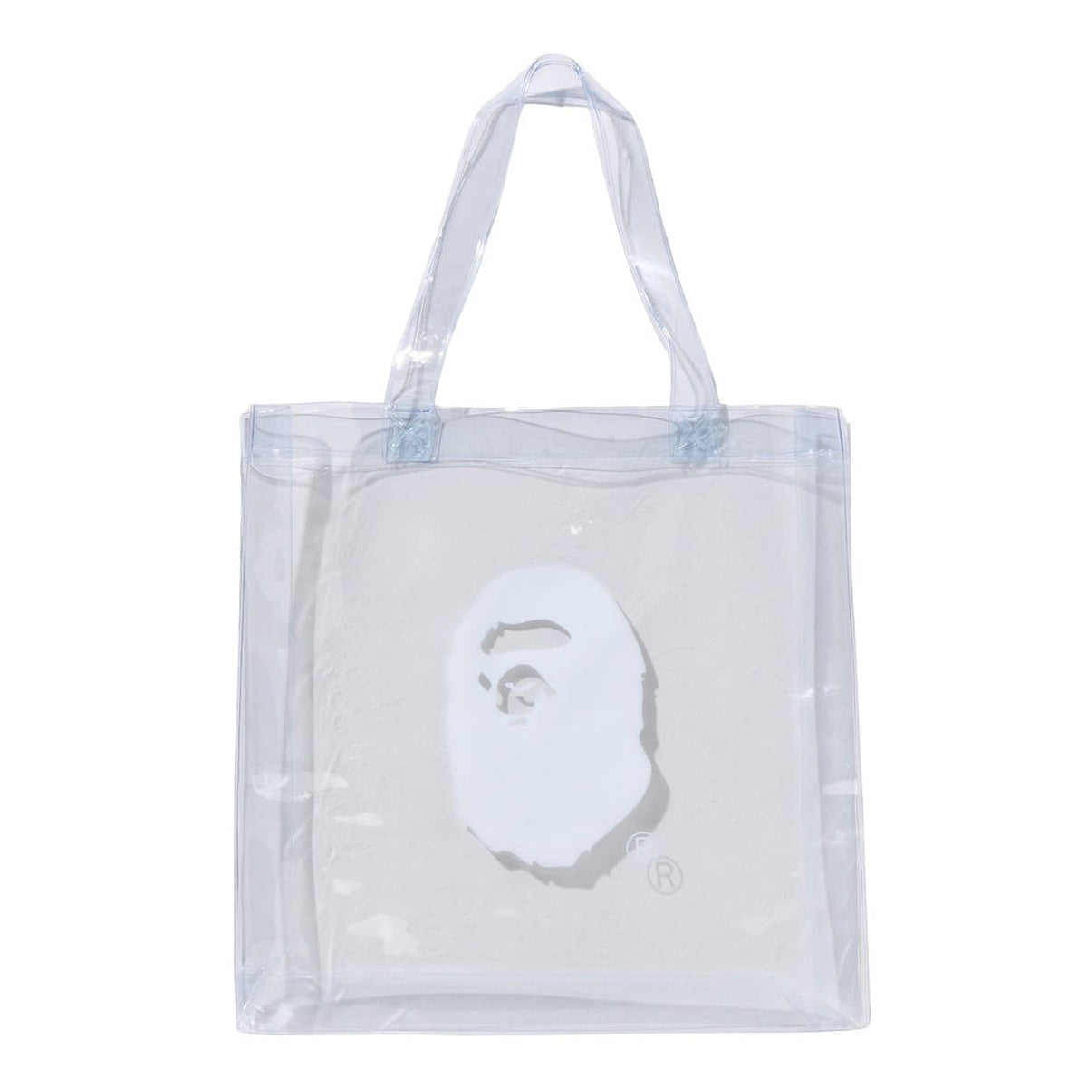A BATHING APE BAPE ABC CAMO CLEAR TOTE BAG GREEN