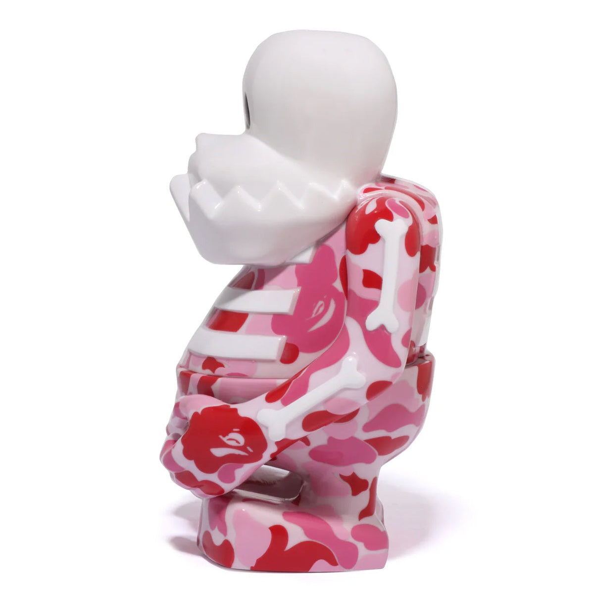 A BATHING APE BAPE BOUNTY HUNTER ABC CAMO SKULL- KUN FIGURE PINK