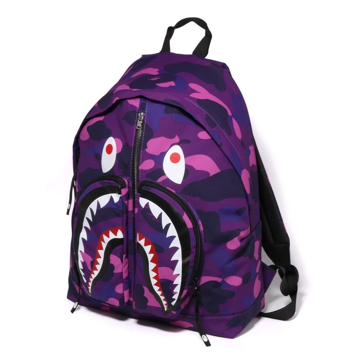 A BATHING APE BAPE COLOR CAMO SHARK DAYPACK PURPLE