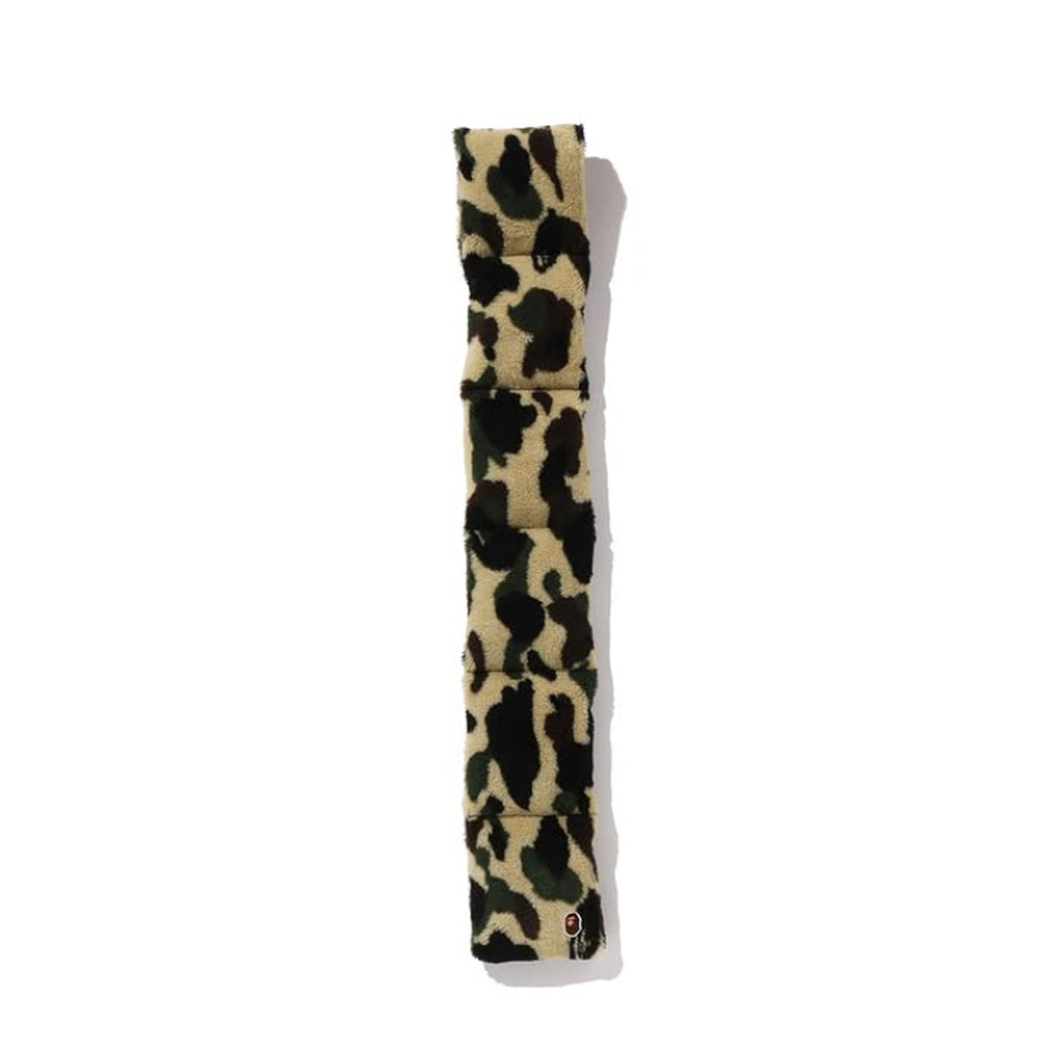A BATHING APE BAPE 1ST CAMO FLEECE SCARF YELLOW