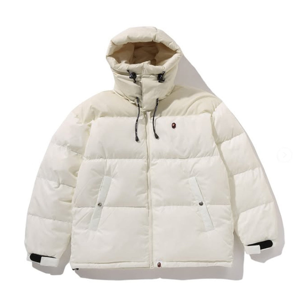 A BATHING APR ONE POINT RELAXED FIT DOWN JACKET IVORY