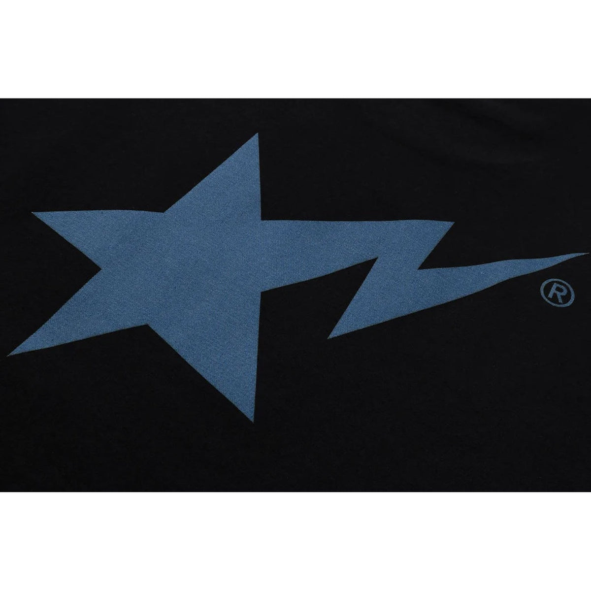 A BATHING APE Ladies' DENIM BAPE STA LOGO TEE BLACK