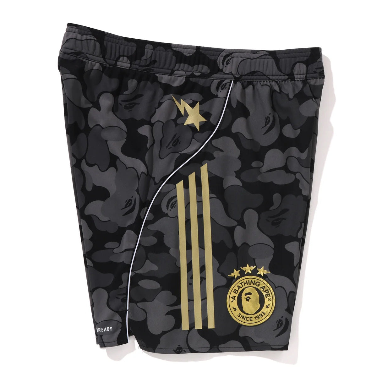 A BATHING APE BAPE ADIDAS - FB SHORTS BLACK