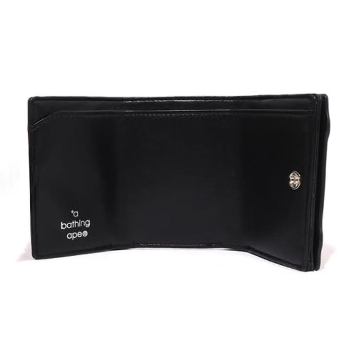 A BATHING APE BAPE Ladies' BABY LISA LEATHER WALLET BLACK