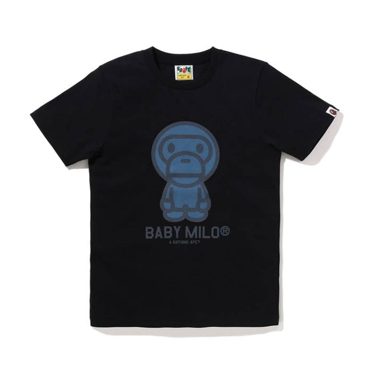 A BATHING APE BAPE Ladies' DENIM BABY MILO TEE BLACK