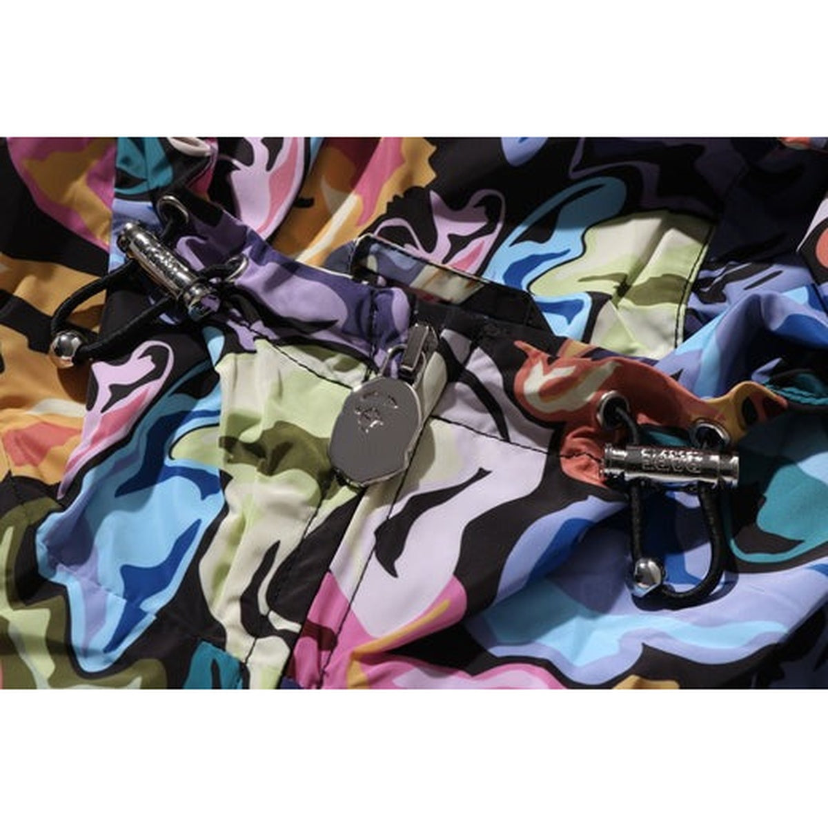A BATHING APE BAPE ART CAMO HOODIED JACKET BLACK
