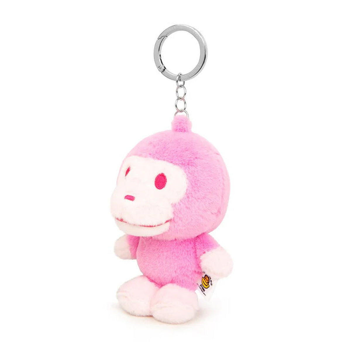 A BATHING APE BAPE BABY MILO STORE BABY MILO PLUSH DOLL KEYCHAIN PINK