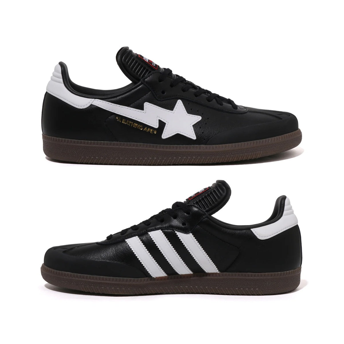 A BATHING APE BAPE ADIDAS - SAMBA BLACK