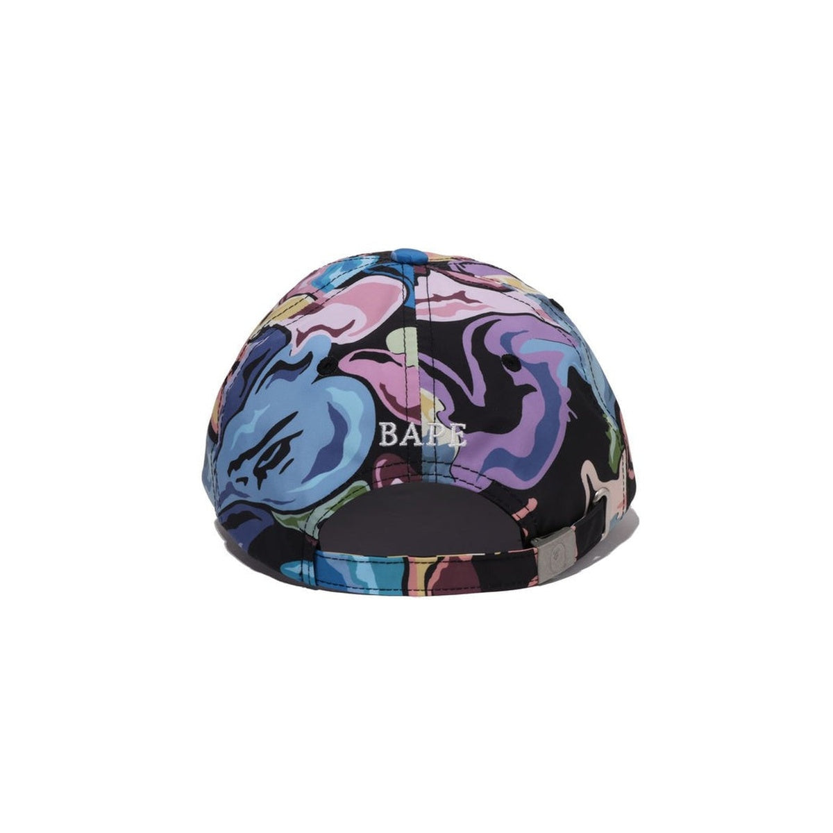 A BATHING APE BAPE ART CAMO ONE POINT PANEL CAP BLACK