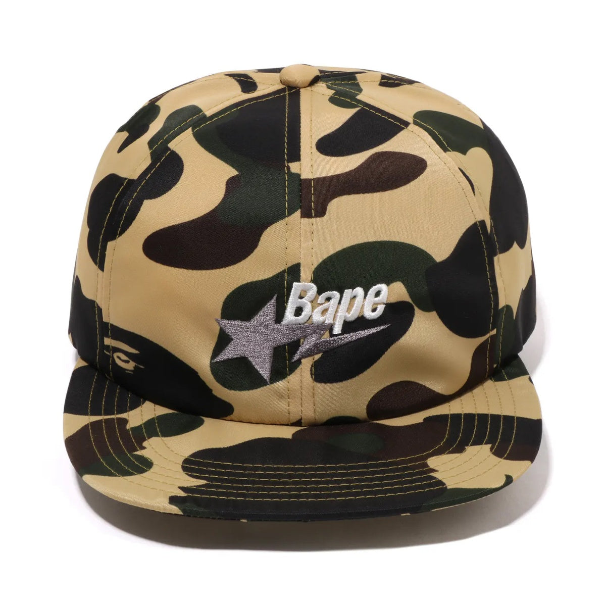A BATHING APE 1ST CAMO BAPE STA LOGO NYLON CAP - ONLINE EXCLUSIVE - YELLOW