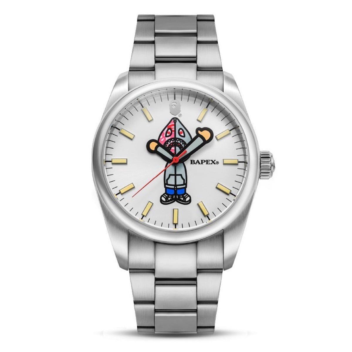 A BATHING APE TYPE 7 BAPEX SHARK SEIJIN SILVER