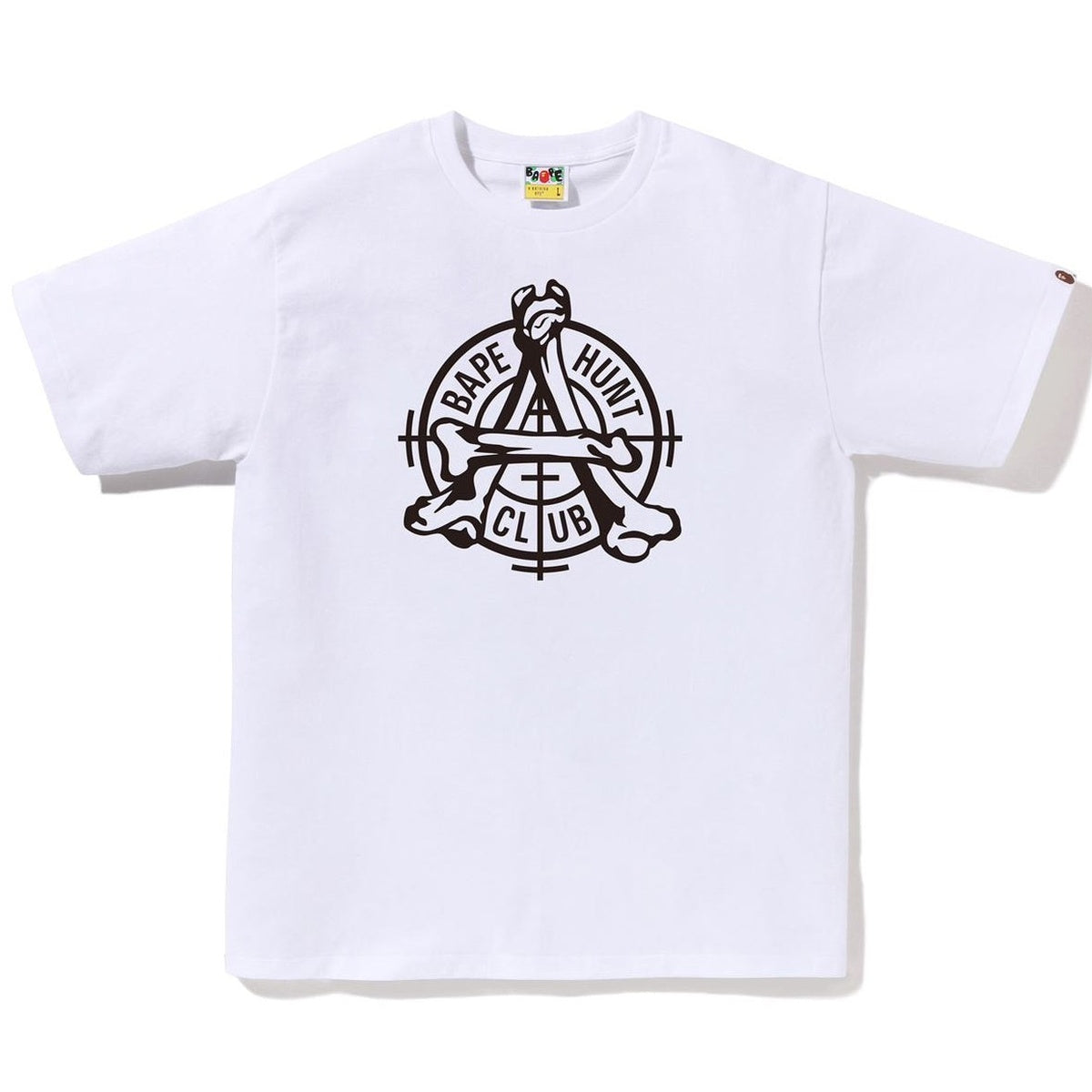 A BATHING APE BAPE HUNT CLUB TEE WHITE