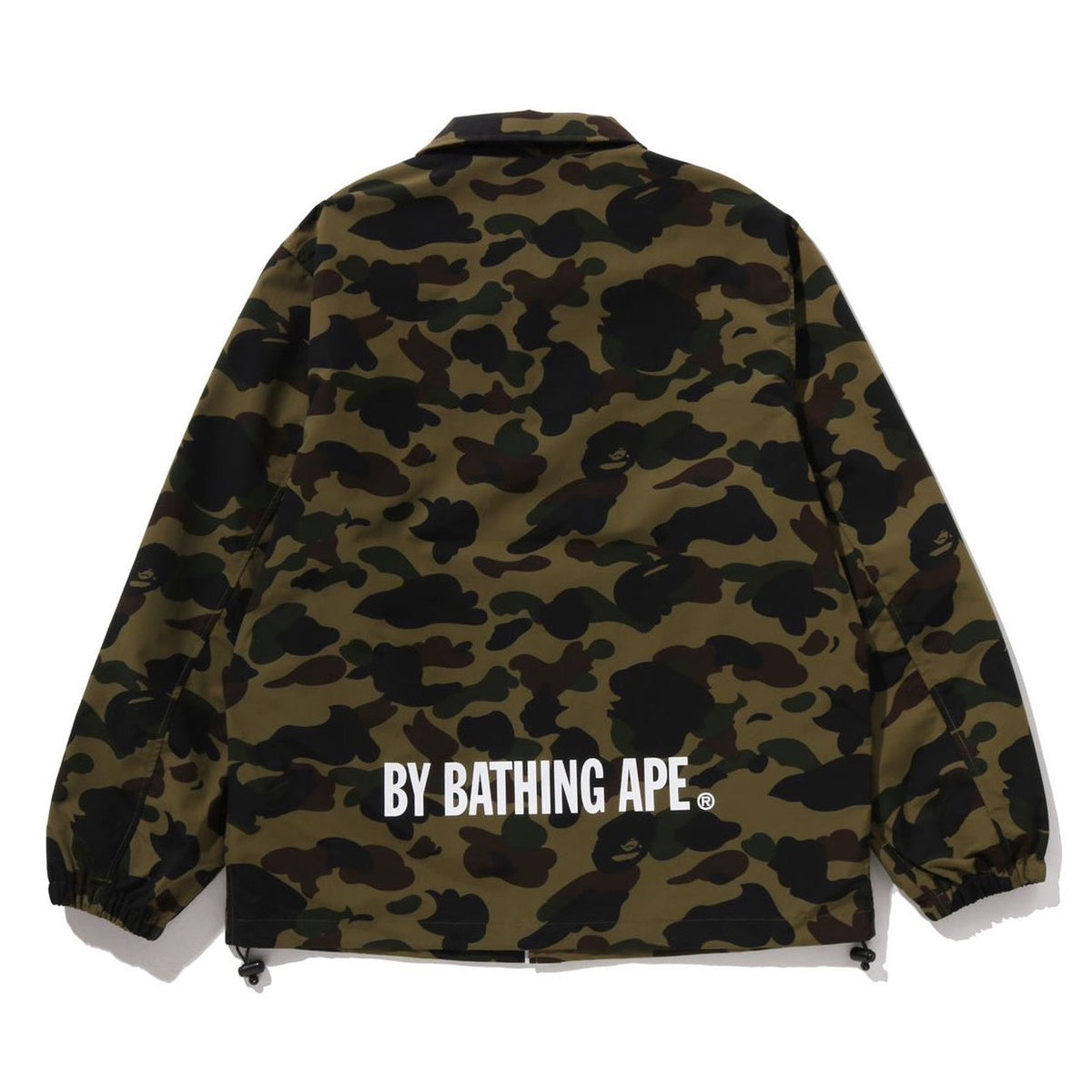 A BATHING APE BAPE 1ST CAMO COACH JACKET GREEN