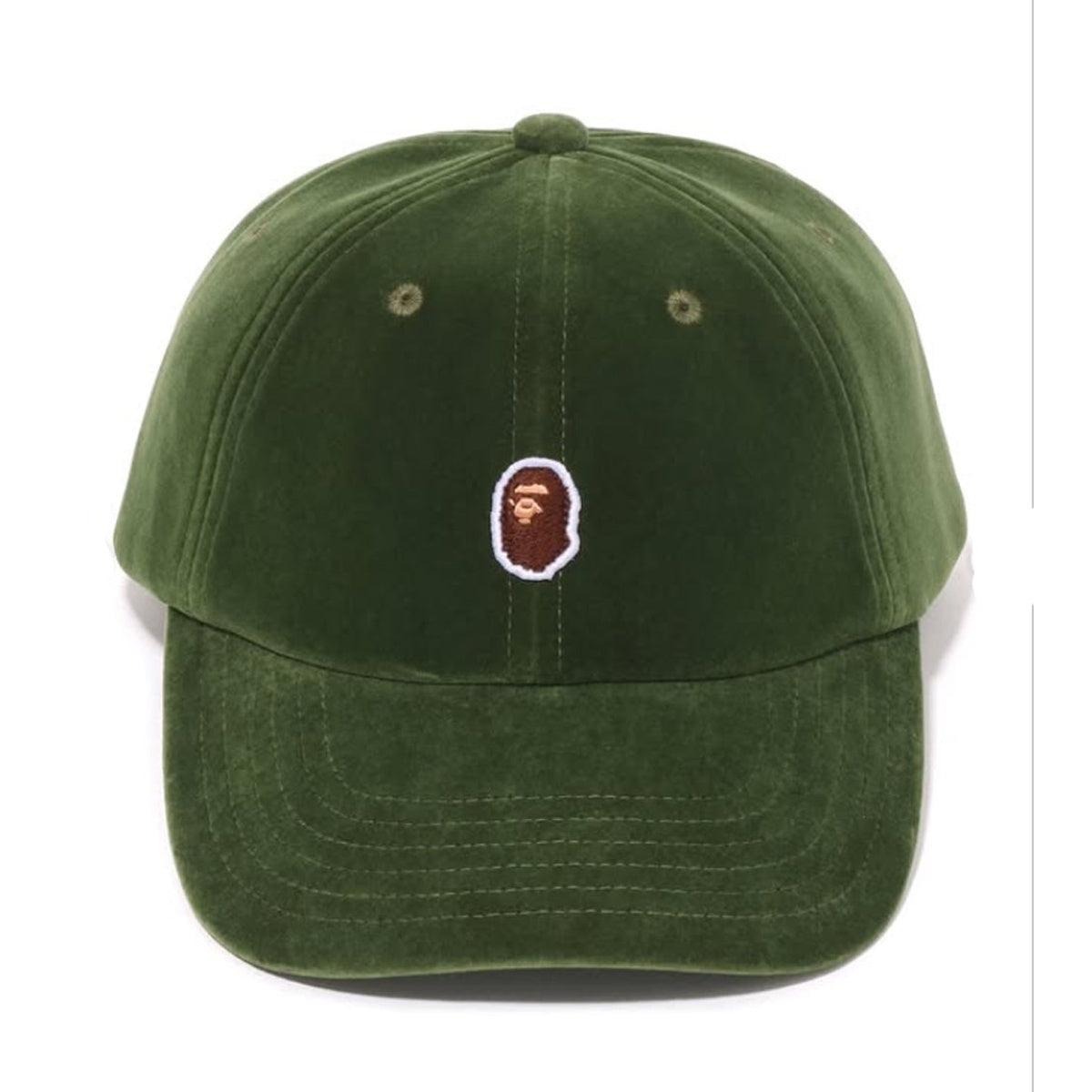 A BATHING APE BAPE ONE POINT PANEL CAP OLIVE