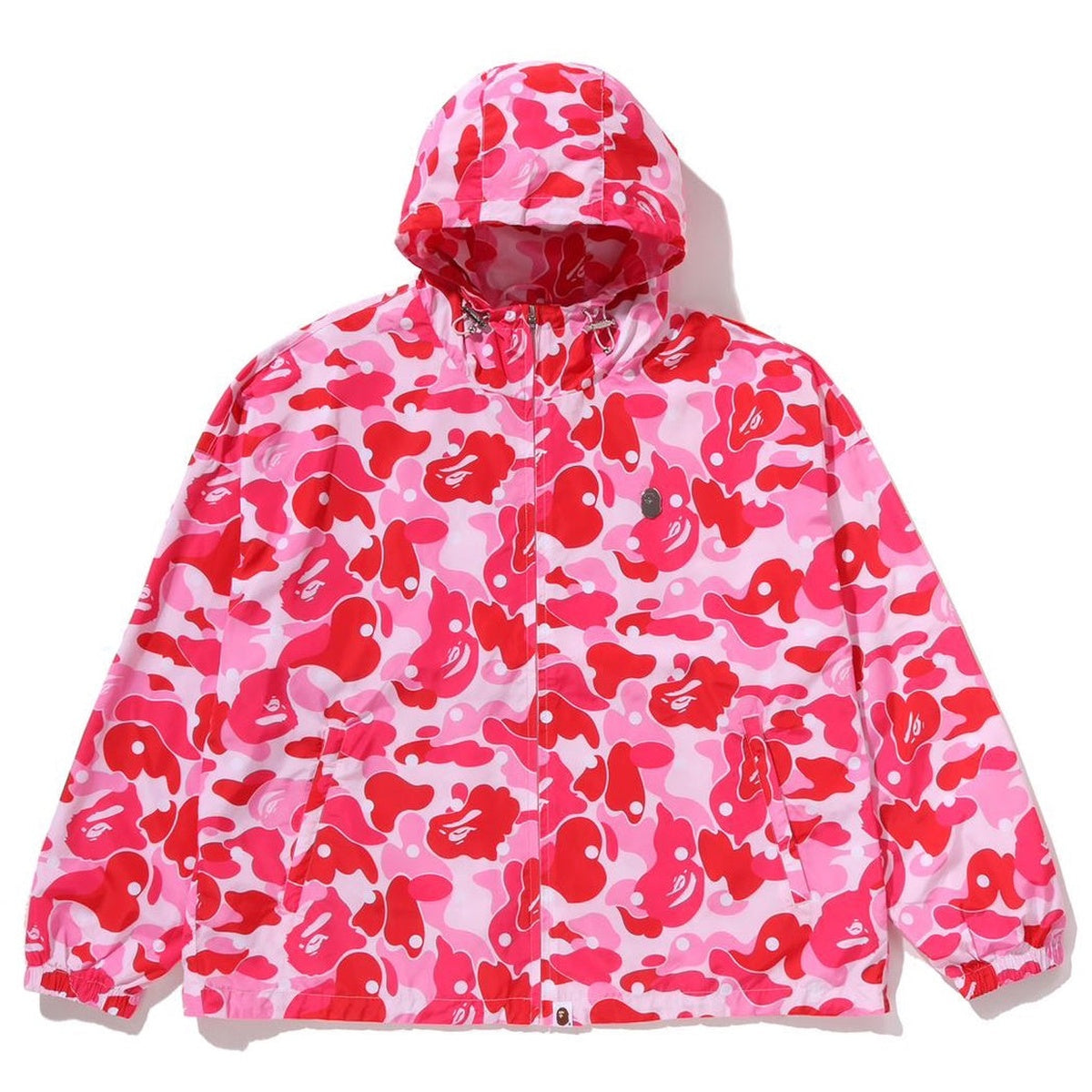 A BATHING APE BAPE ABC DOT HOODED JACKET PINK