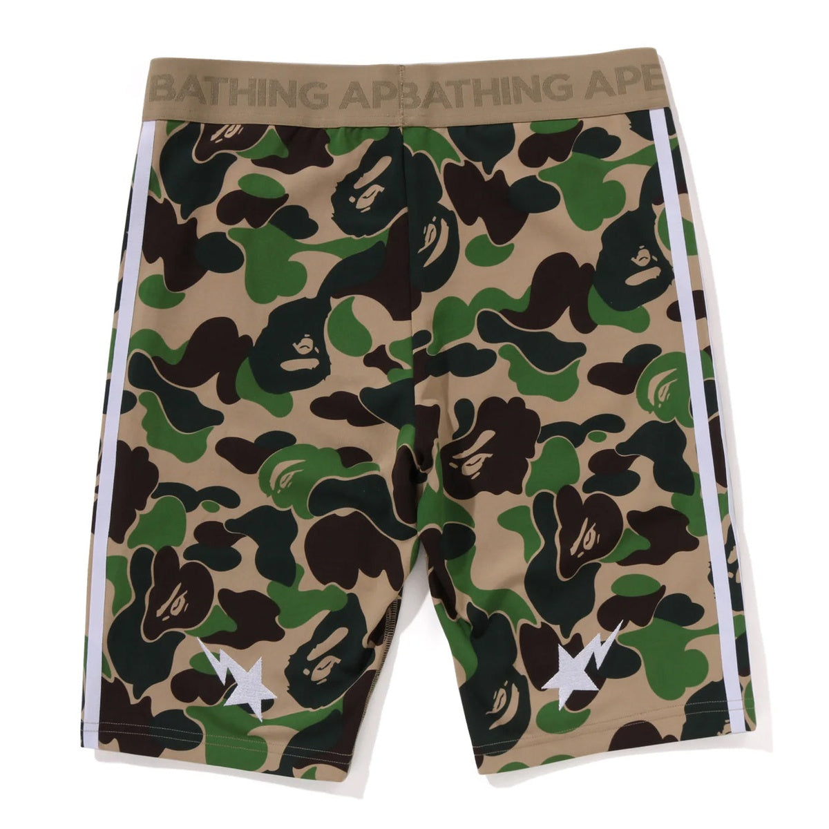 A BATHING APE BAPE ADIDAS - FB TIGHTS GREEN