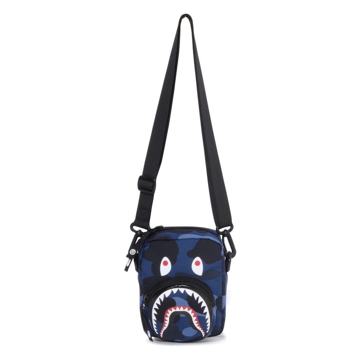 A BATHING APE BAPE COLOR CAMO MINI SHOULDER BAG NAVY