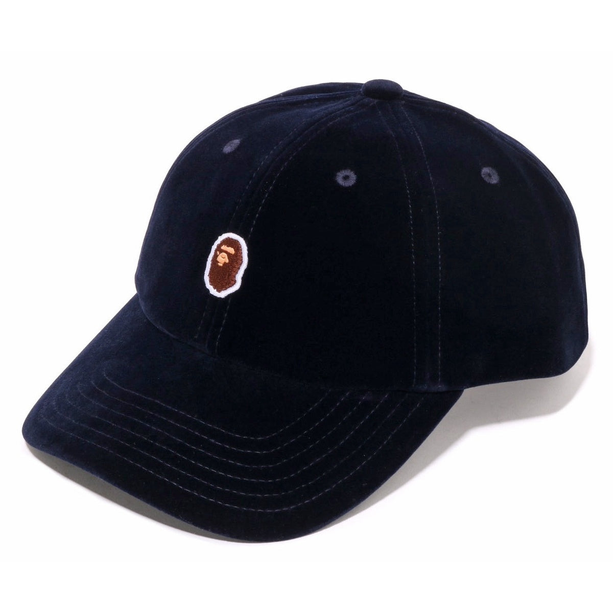 A BATHING APE BAPE ONE POINT PANEL CAP NAVY
