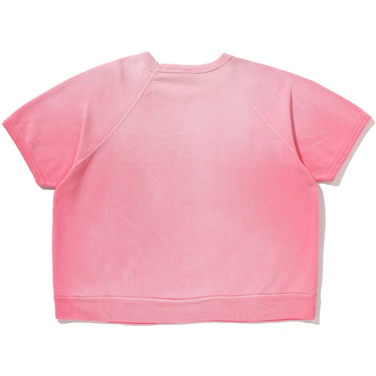A BATHING APE BAPE SAINT MXXXXXX SAINT STA S/S CREWNECK SWEAT SHIRTS PINK