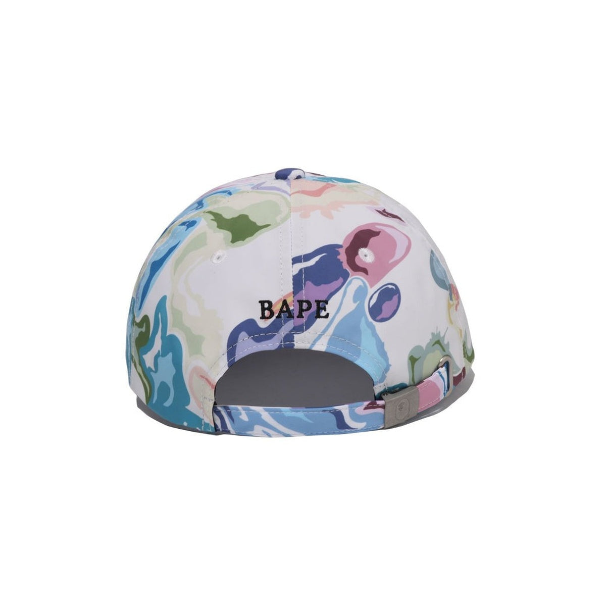 A BATHING APE BAPE ART CAMO ONE POINT PANEL CAP WHITE