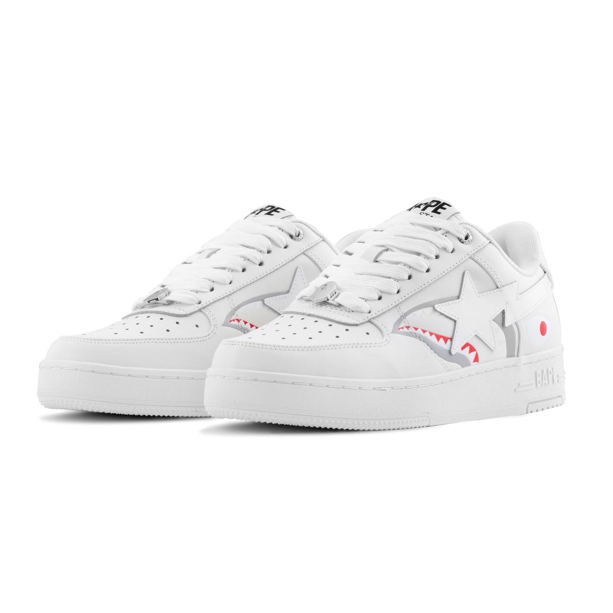 A BATHING APE BAPE STA SHARK #2 WHITE