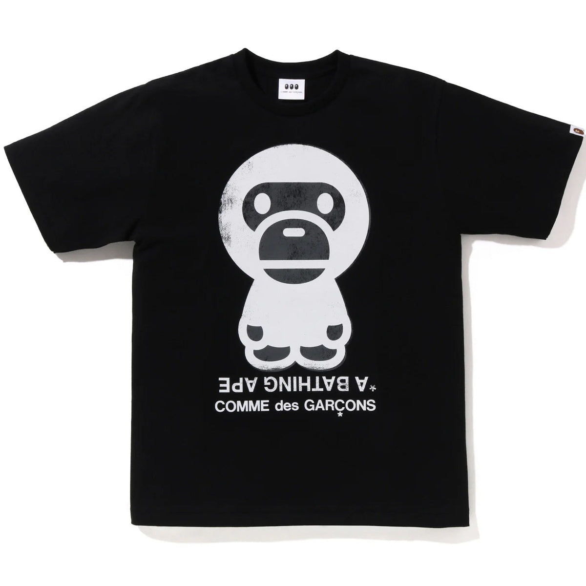 A BATHING APE BAPE COMME des GARCONS CDG OSAKA BIG BABY MILO TEE BLACK