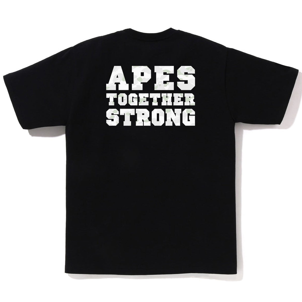 A BATHING APE BAPE CITY CAMO COLLEGE ATS TEE BLACK