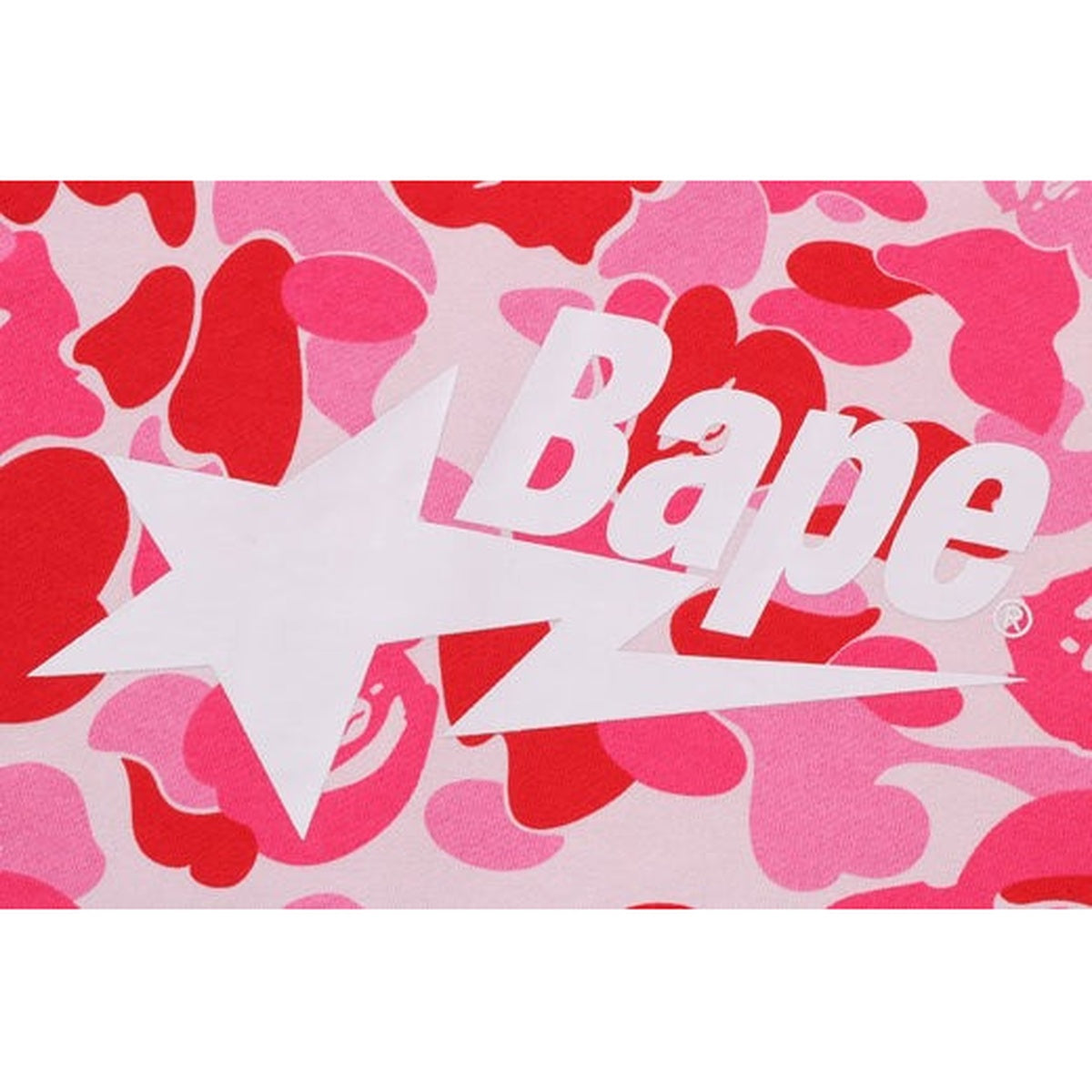 A BATHING APE ABC CAMO BAPE STA PULLOVER HOODIE PINK