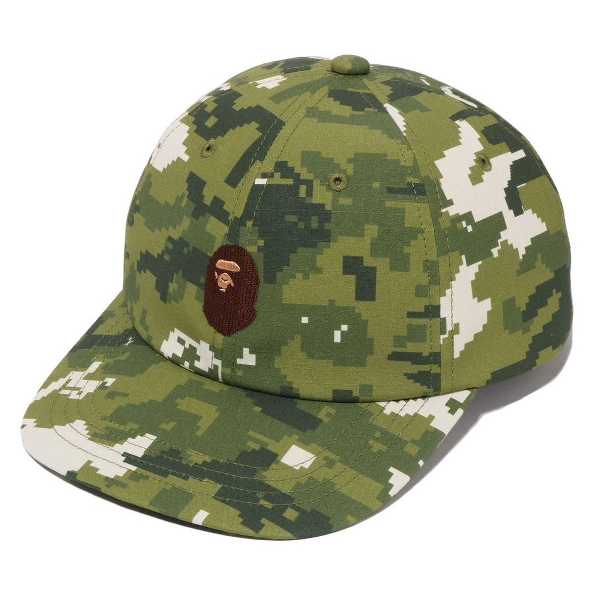 A BATHING APE BAPE MULTI PIXEL CAMO CAP GREEN
