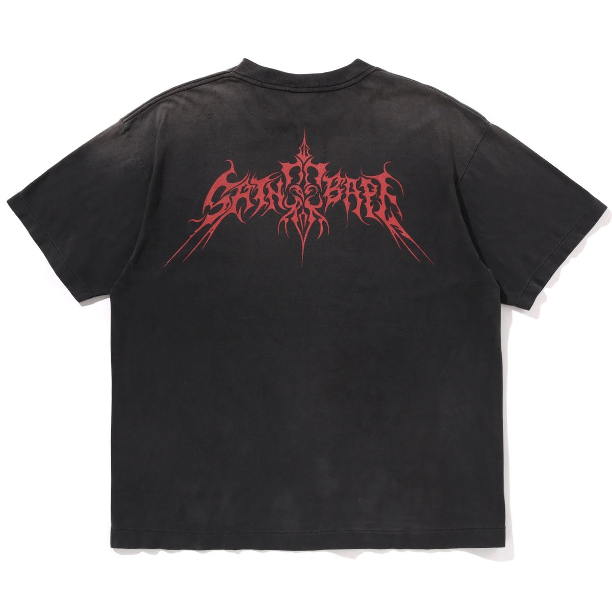 A BATHING APE BAPE SAINT MXXXXXX SAINT BAPE TEE BLACK