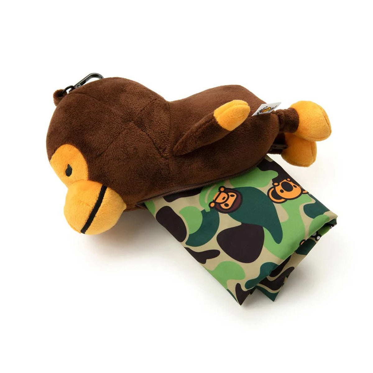 A BATHING APE BAPE BABY MILO STORE BABY MILO PLUSH DOLL RECYCLE TOTE BAG GREEN