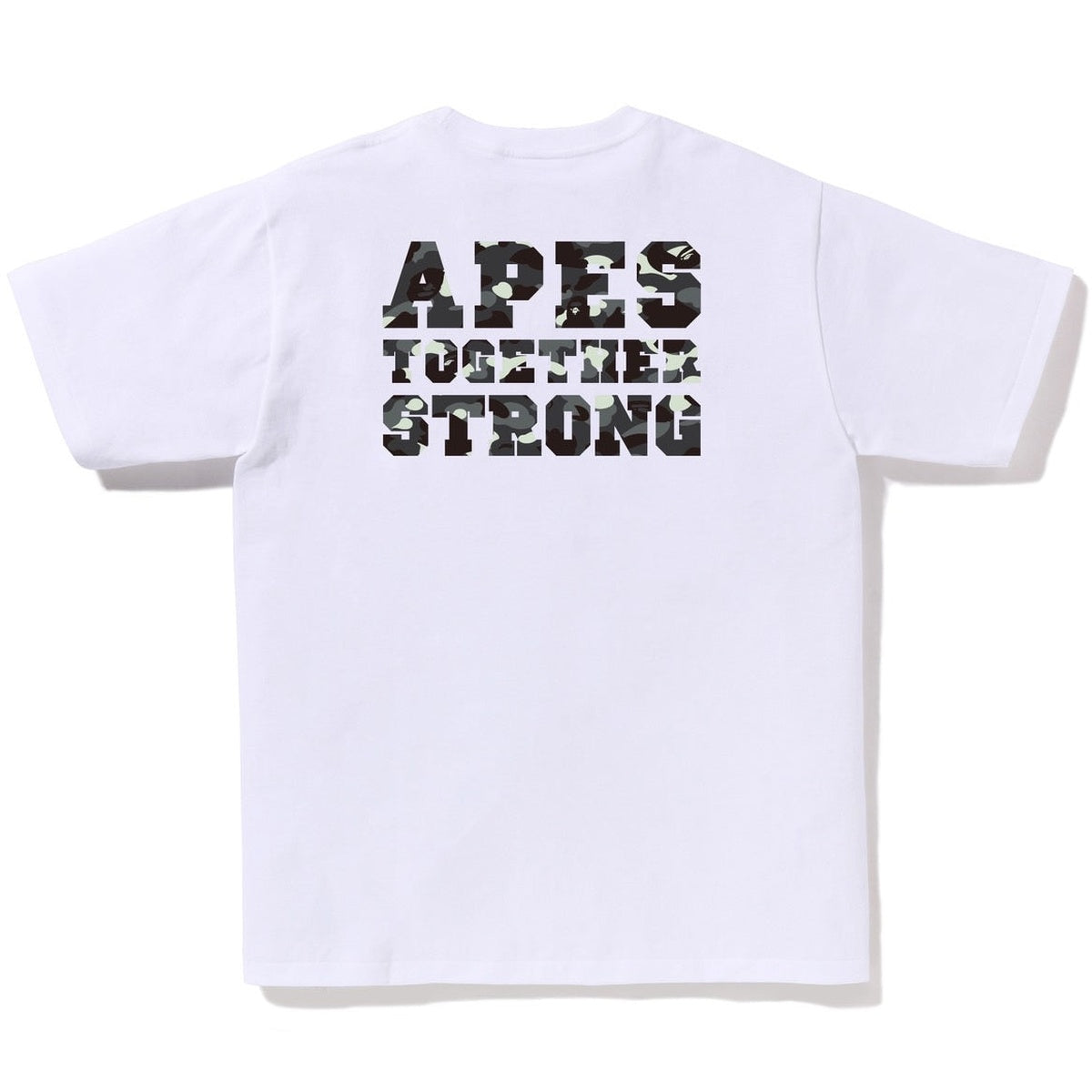 A BATHING APE BAPE CITY CAMO COLLEGE ATS TEE WHITE