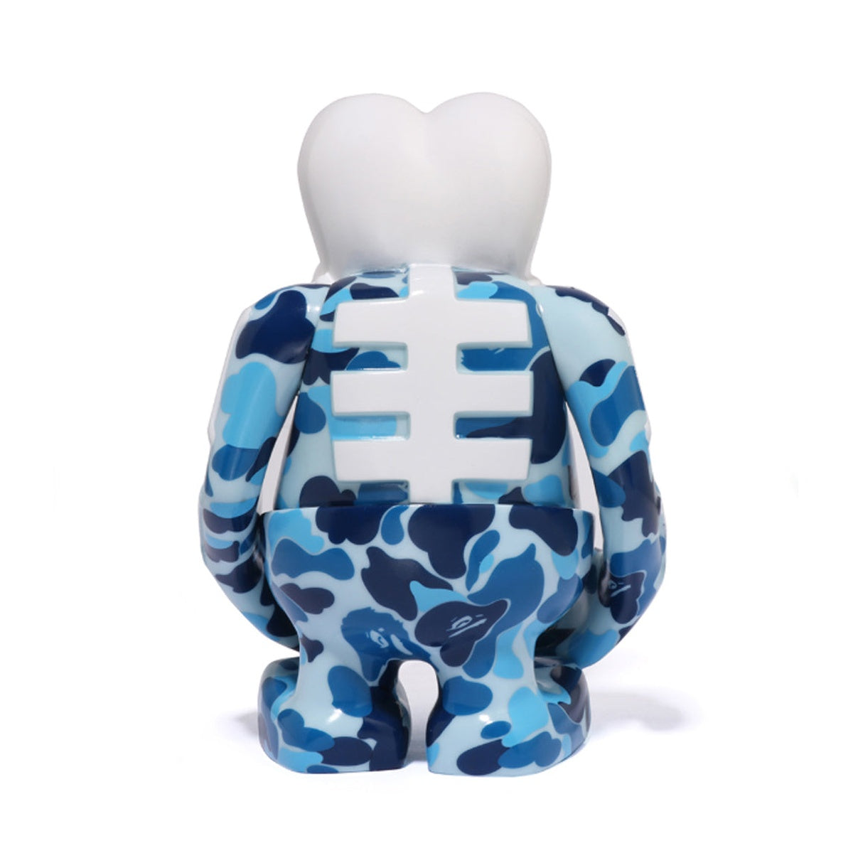 A BATHING APE BAPE BOUNTY HUNTER ABC CAMO SKULL- KUN FIGURE BLUE