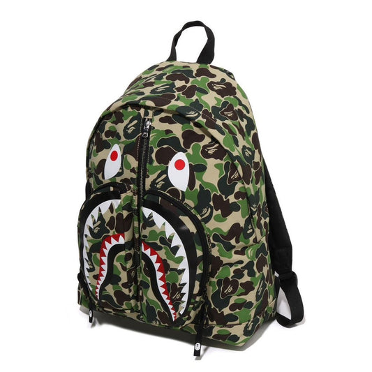 A BATHING APE BAPE ABC CAMO SHARK DAYPACK GREEN