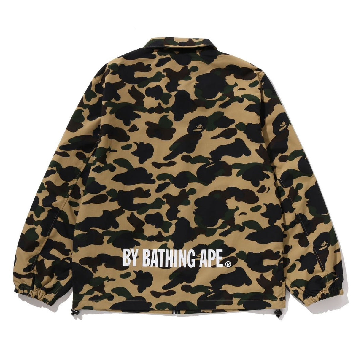 A BATHING APE BAPE 1ST CAMO COACH JACKET YELLOW