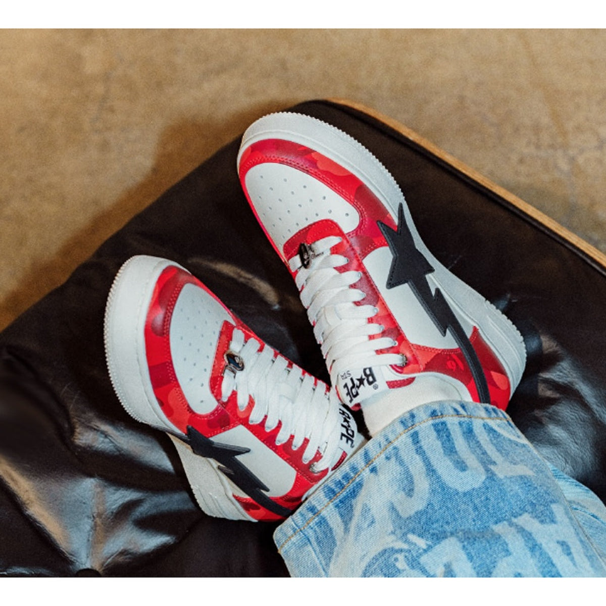 A BATHING APE BAPE STA OS #1 RED