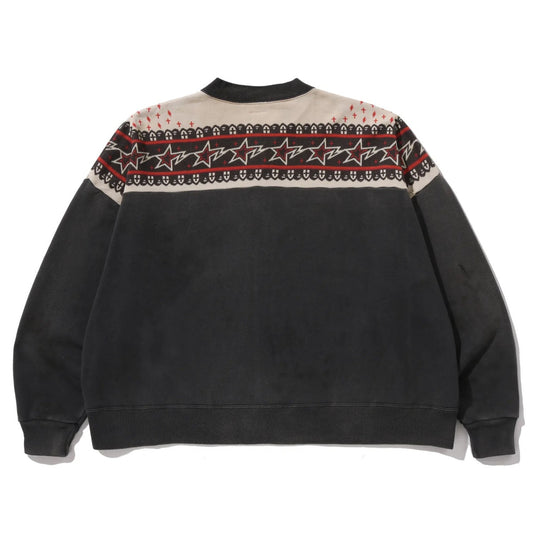 A BATHING APE BAPE SAINT MXXXXXX SWEAT JACKET CHARCOAL