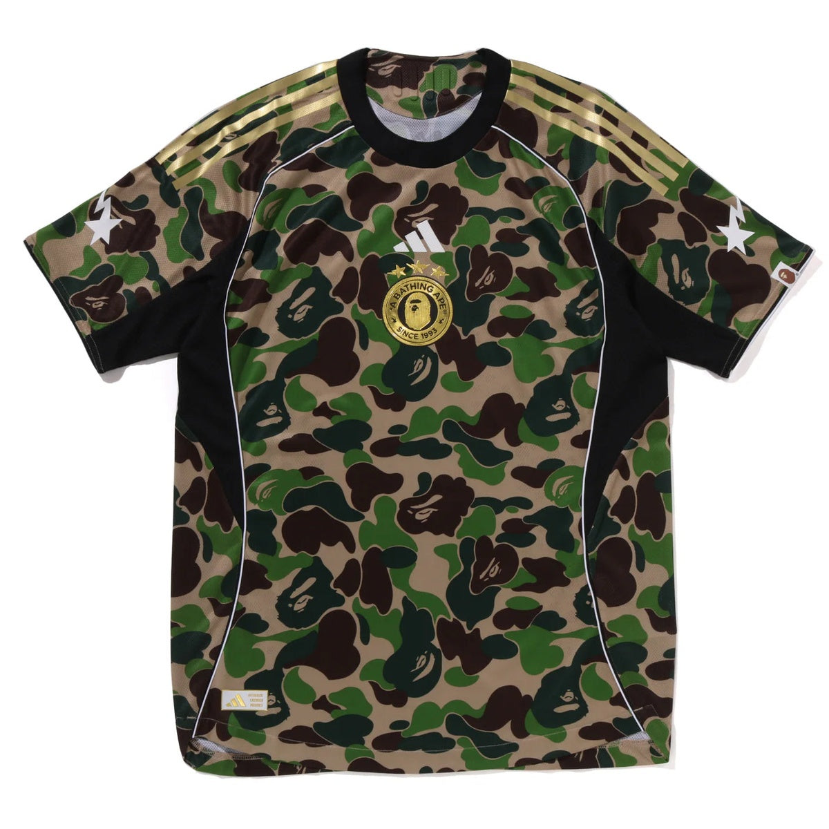 A BATHING APE BAPE ADIDAS - FB JERSEY TOP GREEN