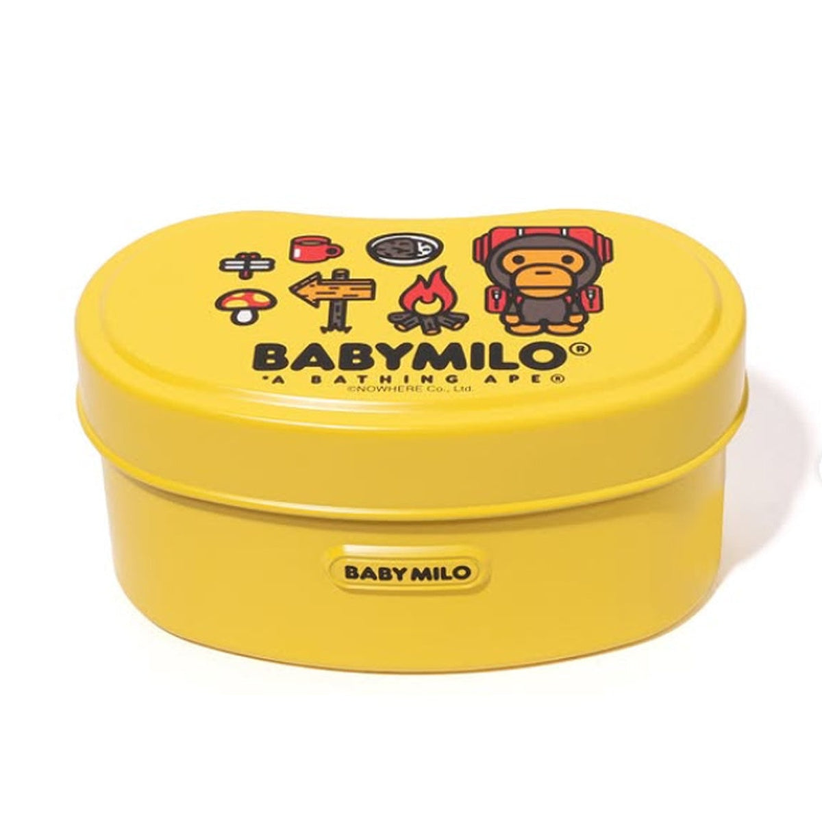 A BATHING APE BAPE KIDS BABY MILO MESS TIN LUNCH BOX YELLOW