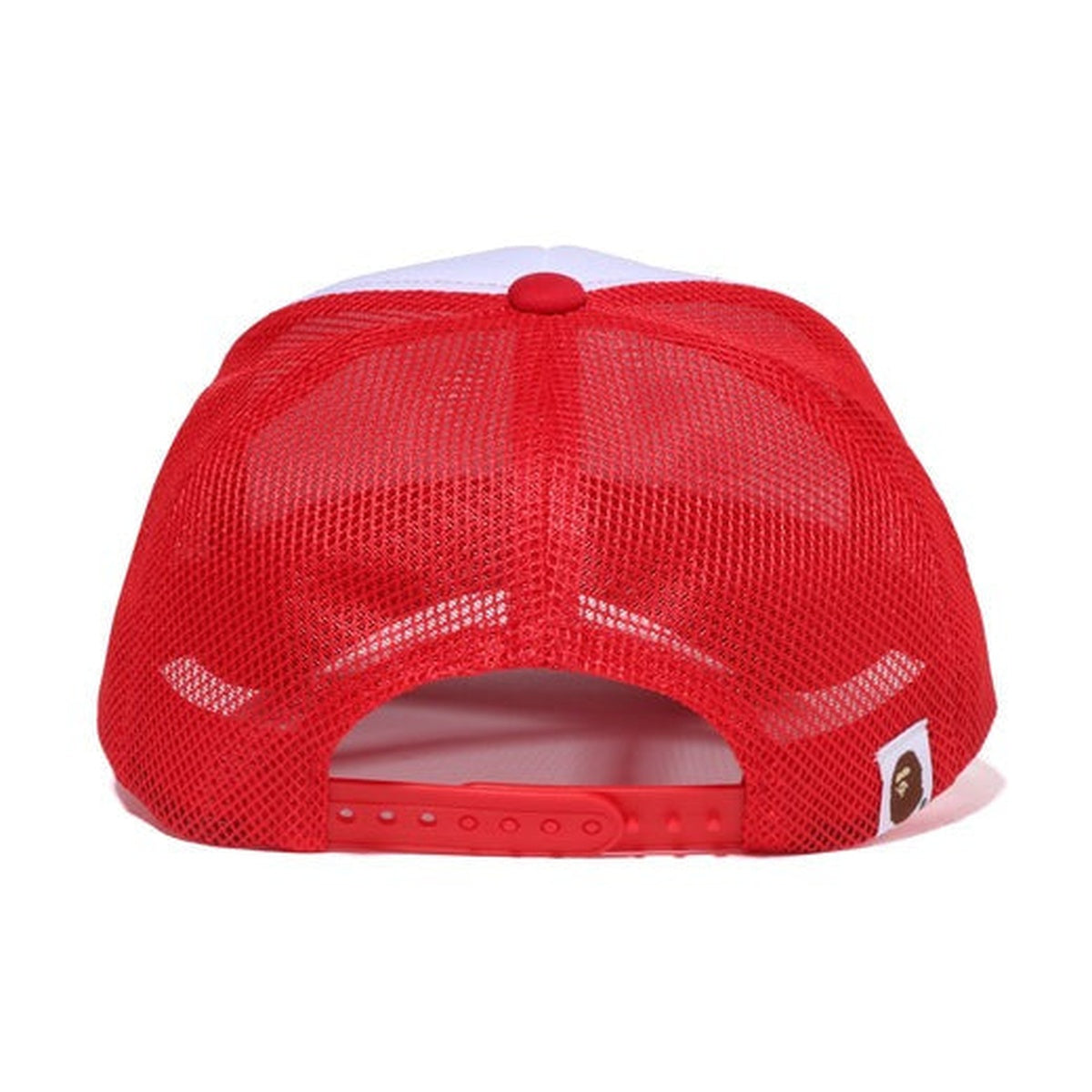 A BATHING APE BAPE ONLINE EXCLUSIVE GO APE POINTER COLLEGE MESH CAP RED