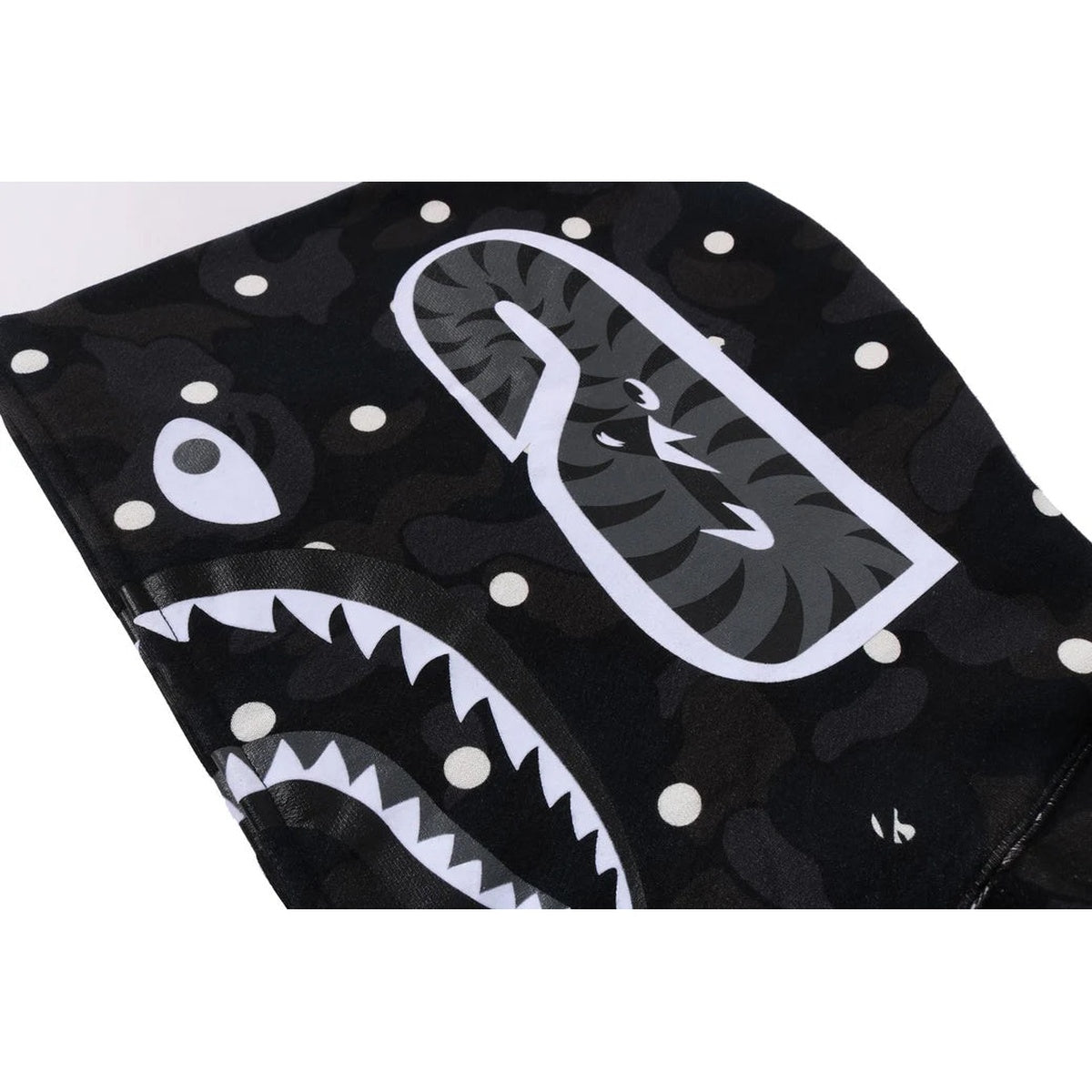 A BATHING APE BAPE ABC DOT SHARK FULL ZIP HOODIE BLACK