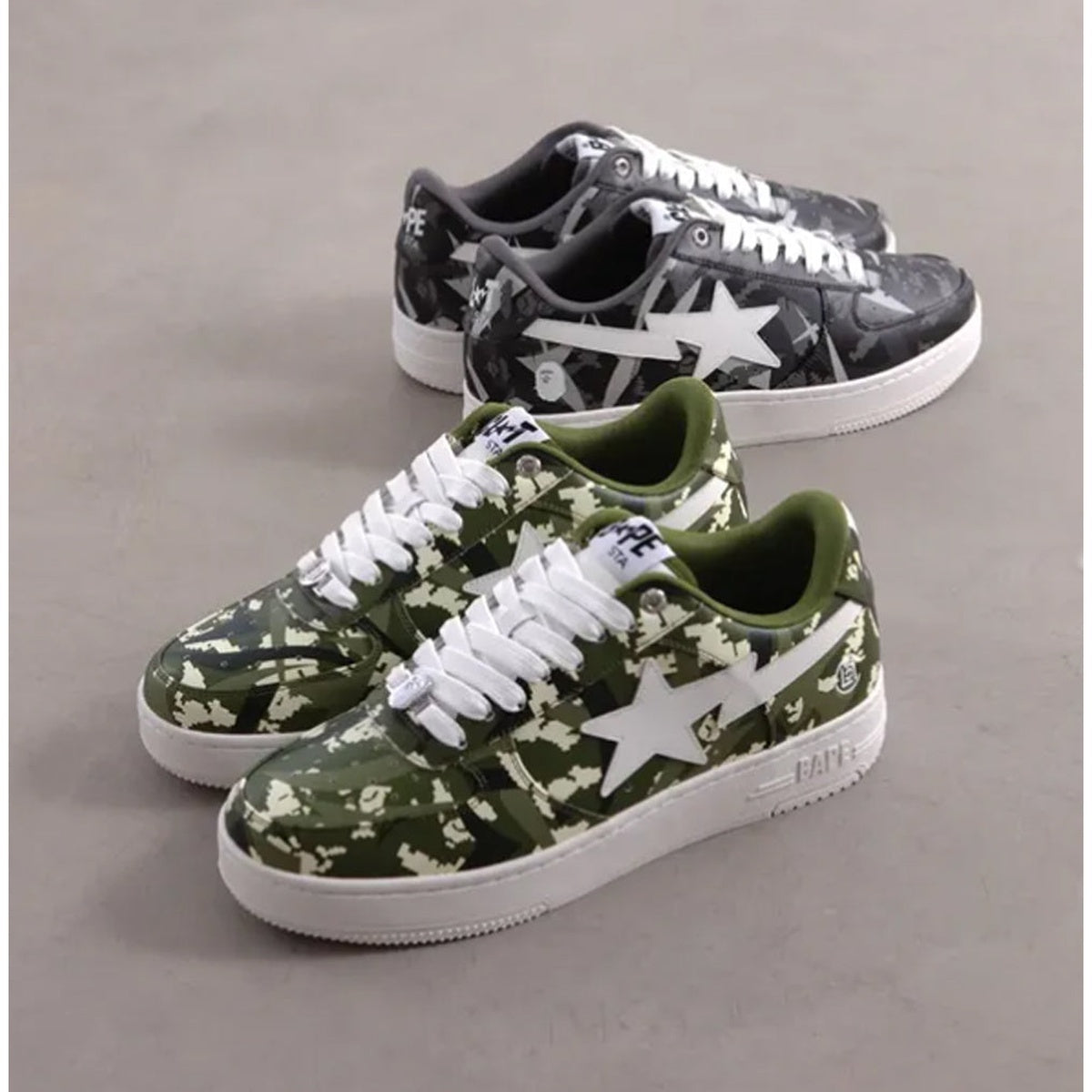 A BATHING APE BAPE CLOT EGRA CAMO BAPE STA GREEN